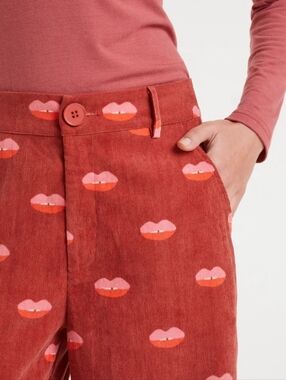 Lips Corduroy Trousers